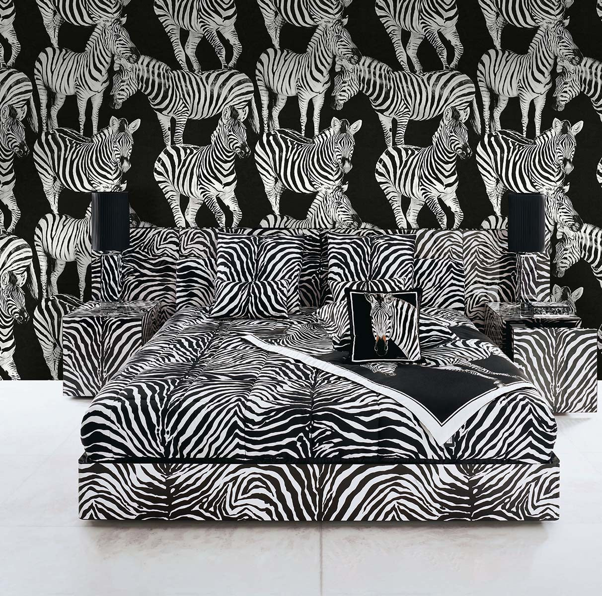 Today Interiors  – Dolce and Gabbana – Zebra Romance - Whole Roll– Black