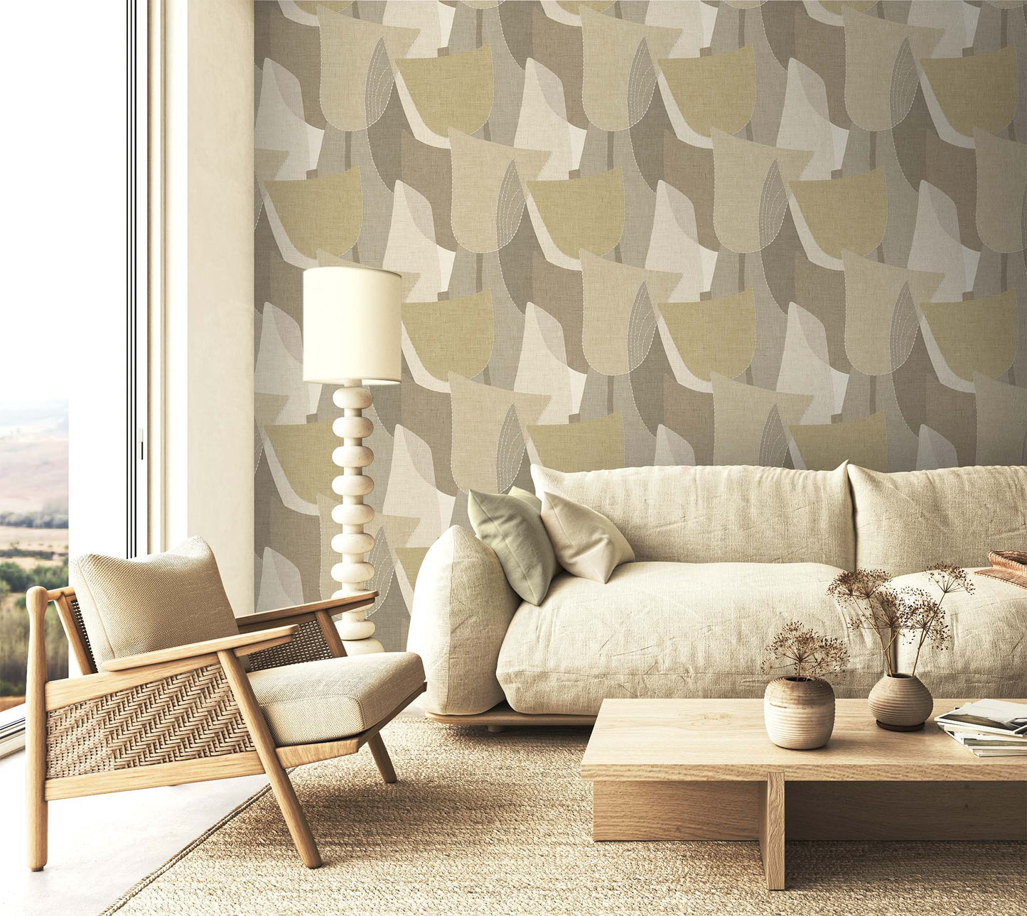 Today Interiors Fibers and Threads – TH90000 – Vinyl- 68.58cm x 8.2m- Whole Roll