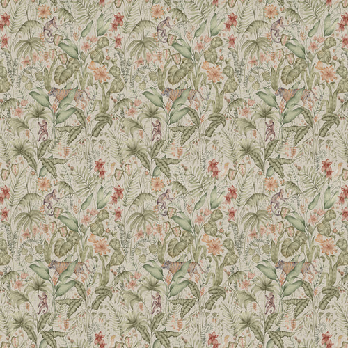 Voyage Maison Tropical Utopia Printed Cotton Fabric Green