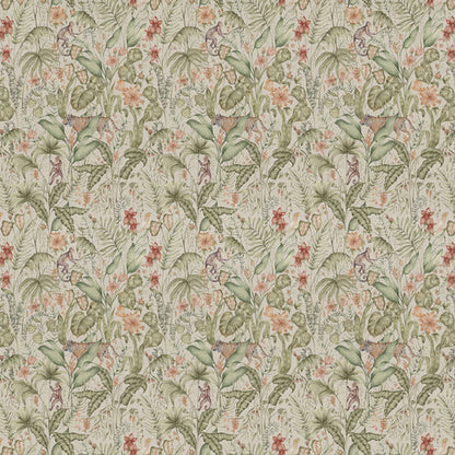 Voyage Maison Tropical Utopia Printed Cotton Fabric Green