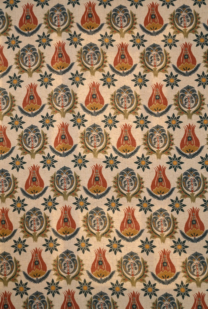 Chess Designs Talia Denim/ Cinnamon