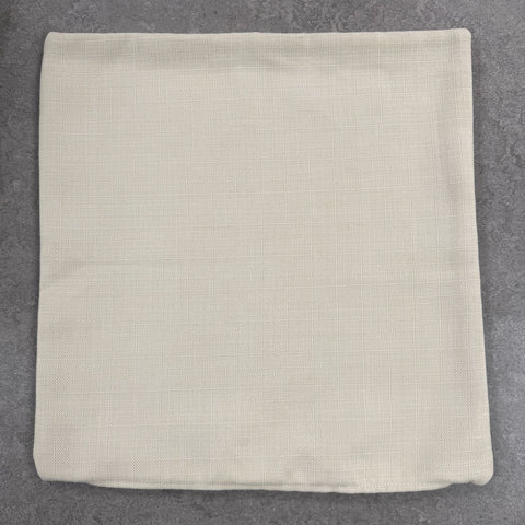 4x Clarke & Clarke Linoso Cushion Covers Cream 40x40cm