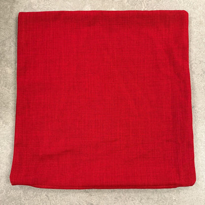 6x Clarke & Clarke Linoso Cushion Covers Cranberry 40x40cm
