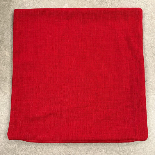 x6 Clarke & Clarke Linoso Cushion Covers Cranberry 40x40cm