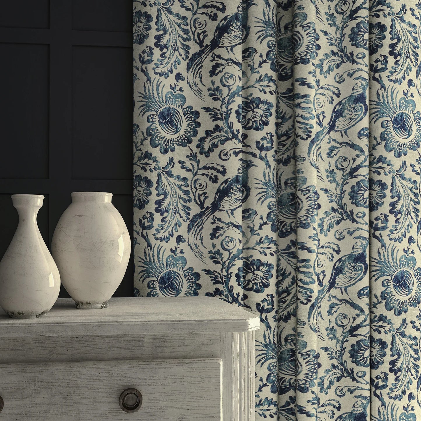 Linwood Dutch Pheasant Delft Blue
