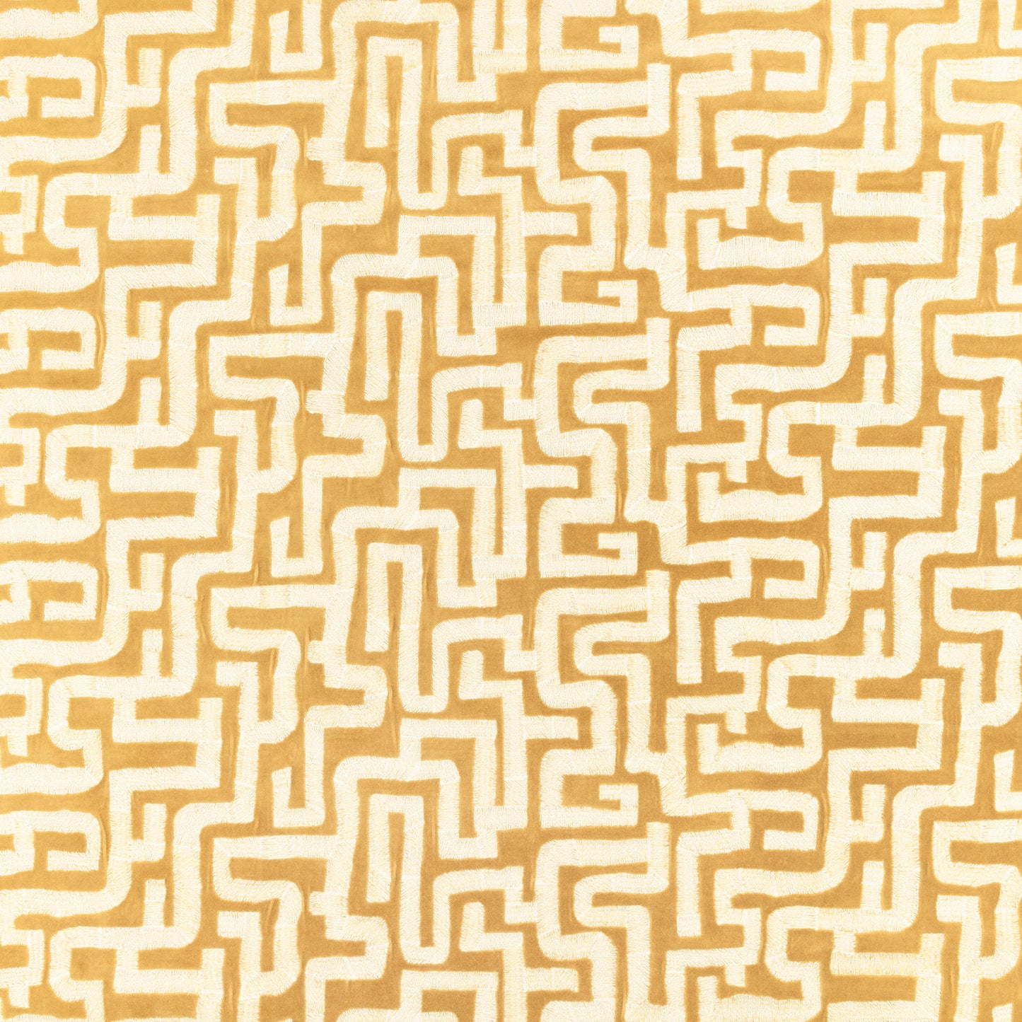 Zinc Textile Labyrinth Ochre