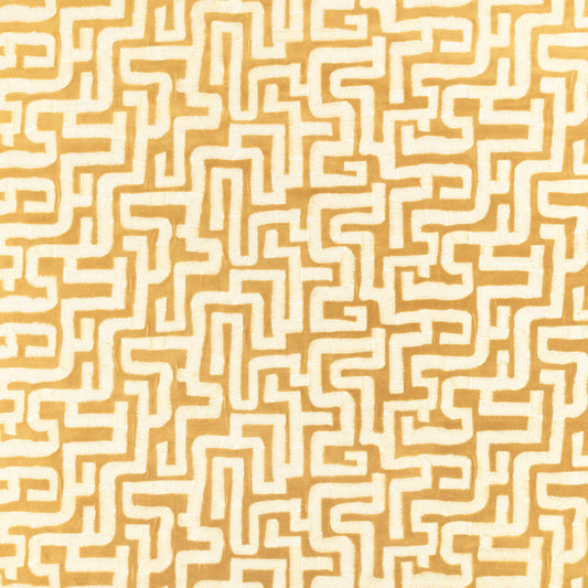 Zinc Textile Labyrinth Ochre