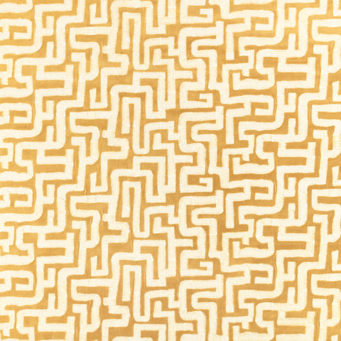 Zinc Textile Labyrinth Ochre