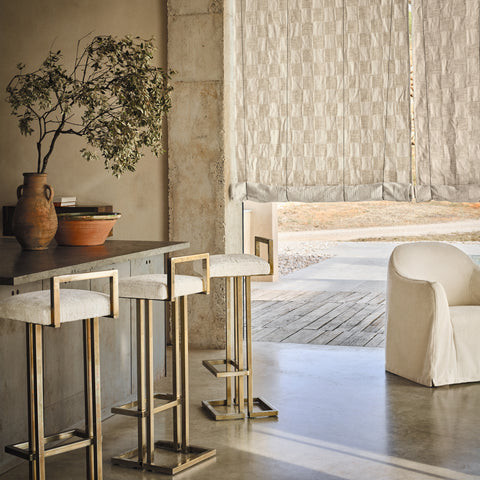 Zinc Textile Checkmate Ivory