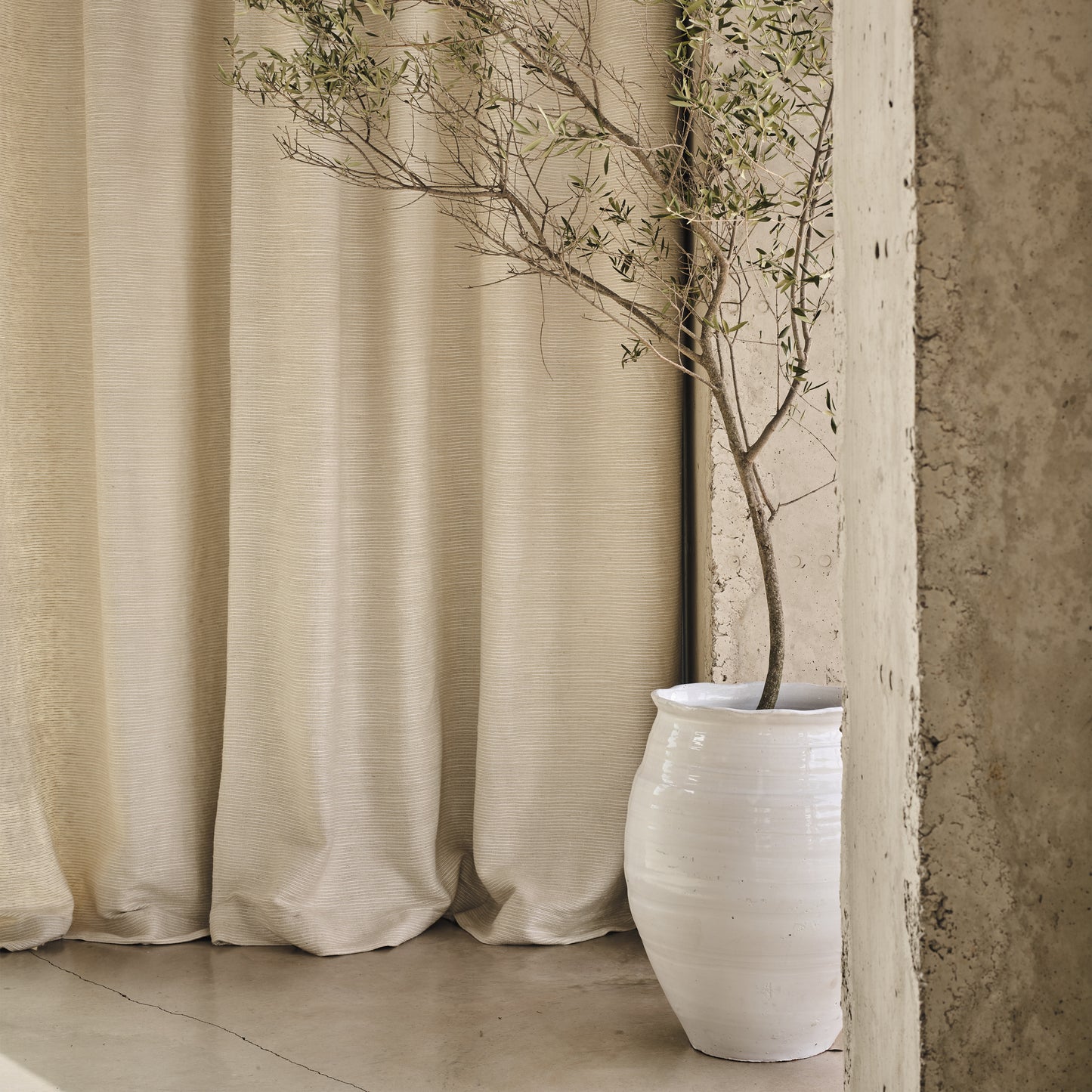 Zinc Textile Solitaire Silver Grey