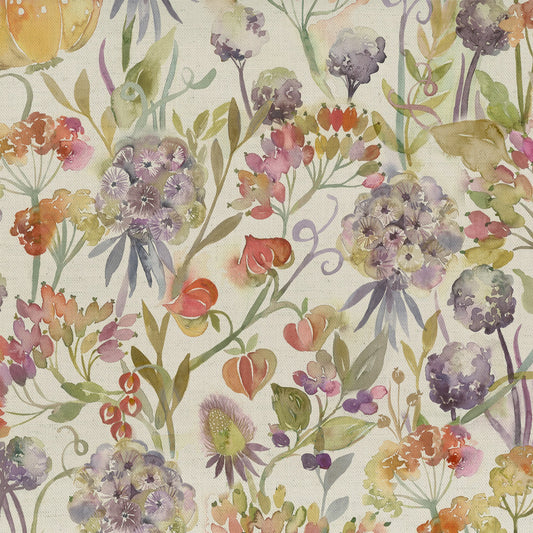 Voyage Autumn Floral Natural Linen