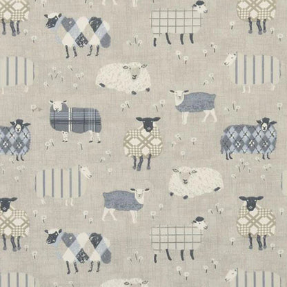 iLiv Baa Baa Designer Curtain Fabric Charcoal