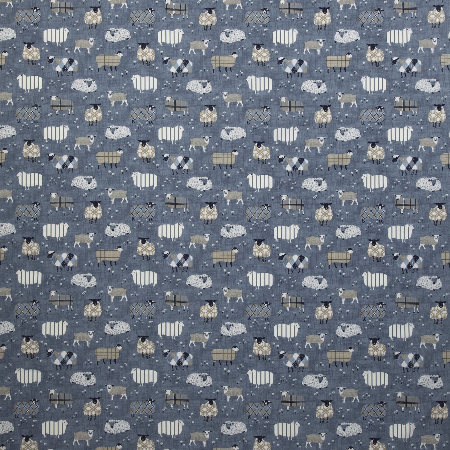 iLiv Baa Baa Designer Curtain Fabric Denim