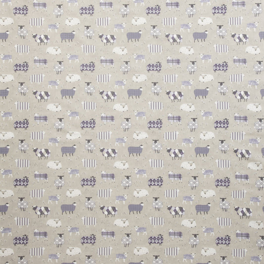 iLiv Baa Baa Designer Curtain Fabric Lavender