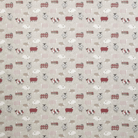 iLiv Baa Baa Designer Curtain Fabric Peony
