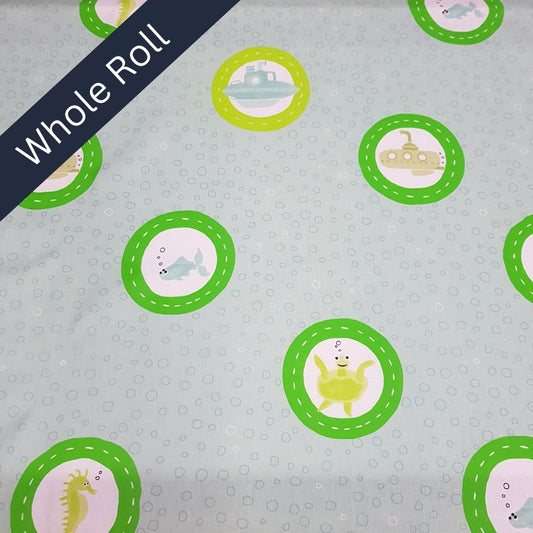 Casadeco Surprise Mer Vert Turquoise - Whole Roll 60m