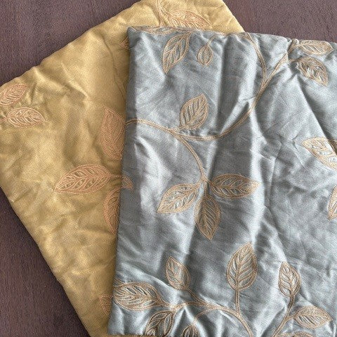 3x Mixture of Leaf design cushion covers 40cmx40cm