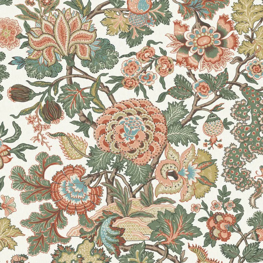 Warner House Fleurs Indienne Coral