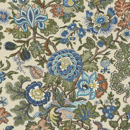 Warner House Fleurs Indienne Indigo