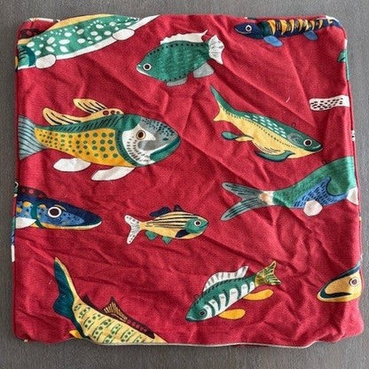 3x Mixture of Fish Design cushion covers 48cmx48cm