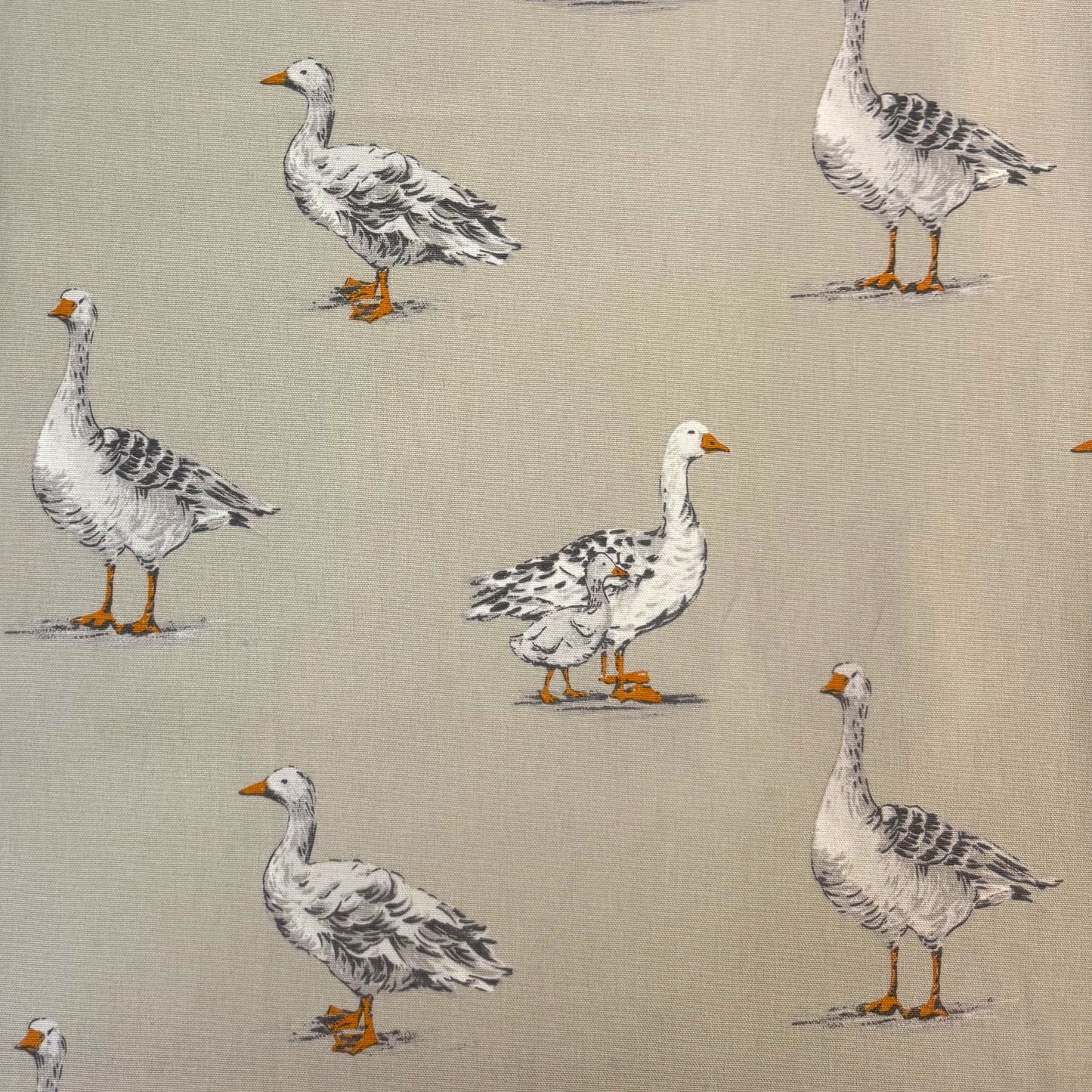 Clarke & Clarke Geese Natural