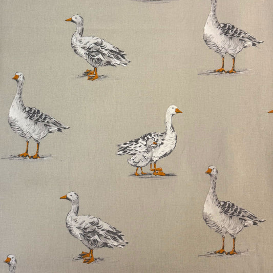 Clarke & Clarke Geese Natural