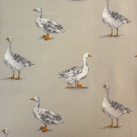 Clarke & Clarke Geese Natural