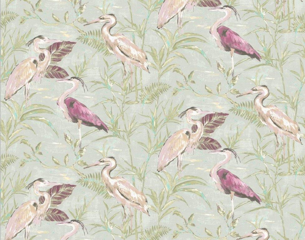 Edinburgh Weavers Heron Pistachio