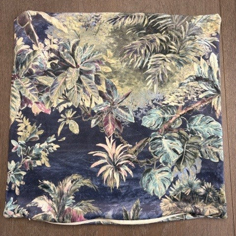 2x Tropical Indigo cushion covers 40cmx40cm