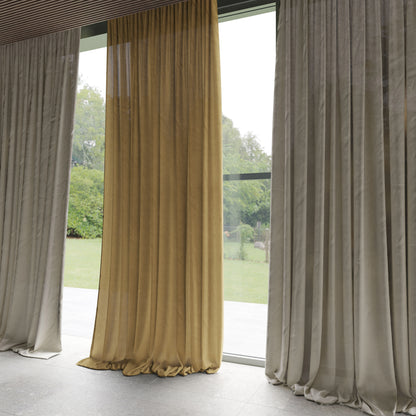 Warwick Laundered-Linen Saffron Double Width