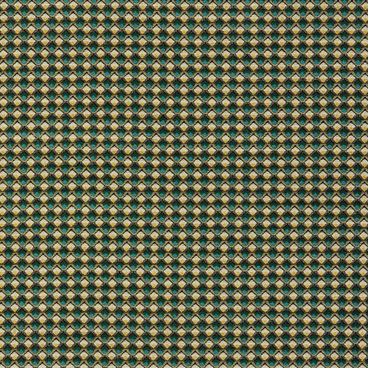 Clarke & Clarke Lyra Teal/Citrus 1.5m piece