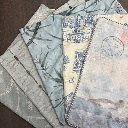 5x Mixture of Light Blue cushion covers 40cmx40cm