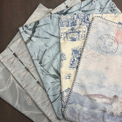 5x Mixture of Light Blue cushion covers 40cmx40cm