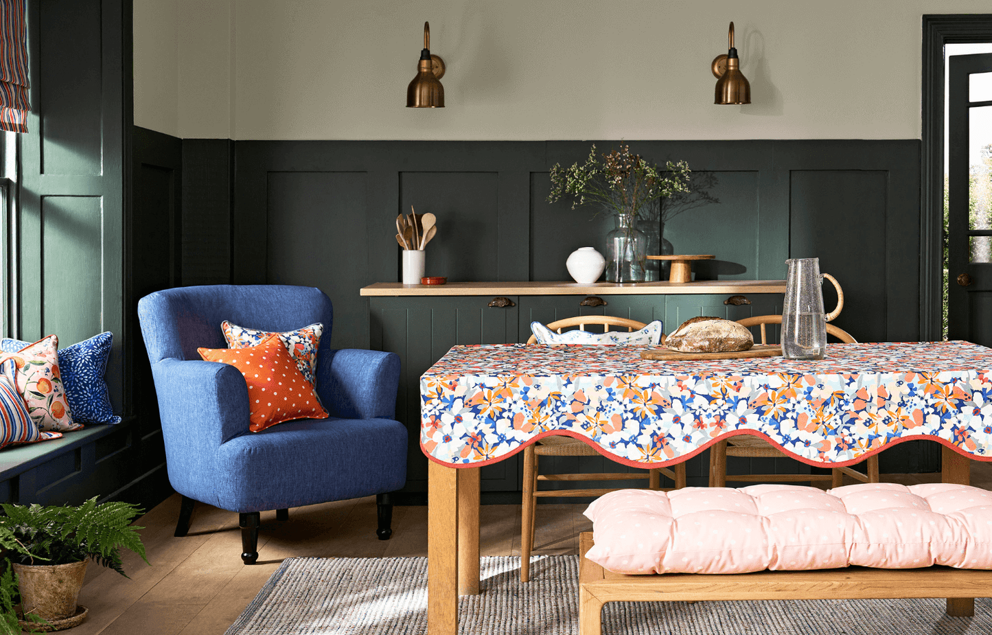 Clarke & Clarke Camellia Cobalt