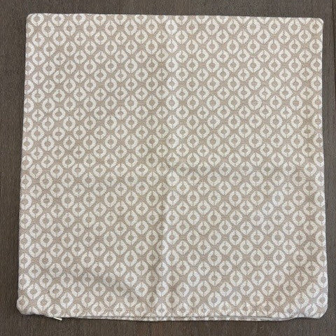 2x Geometric Natural cushion covers 40cmx40cm
