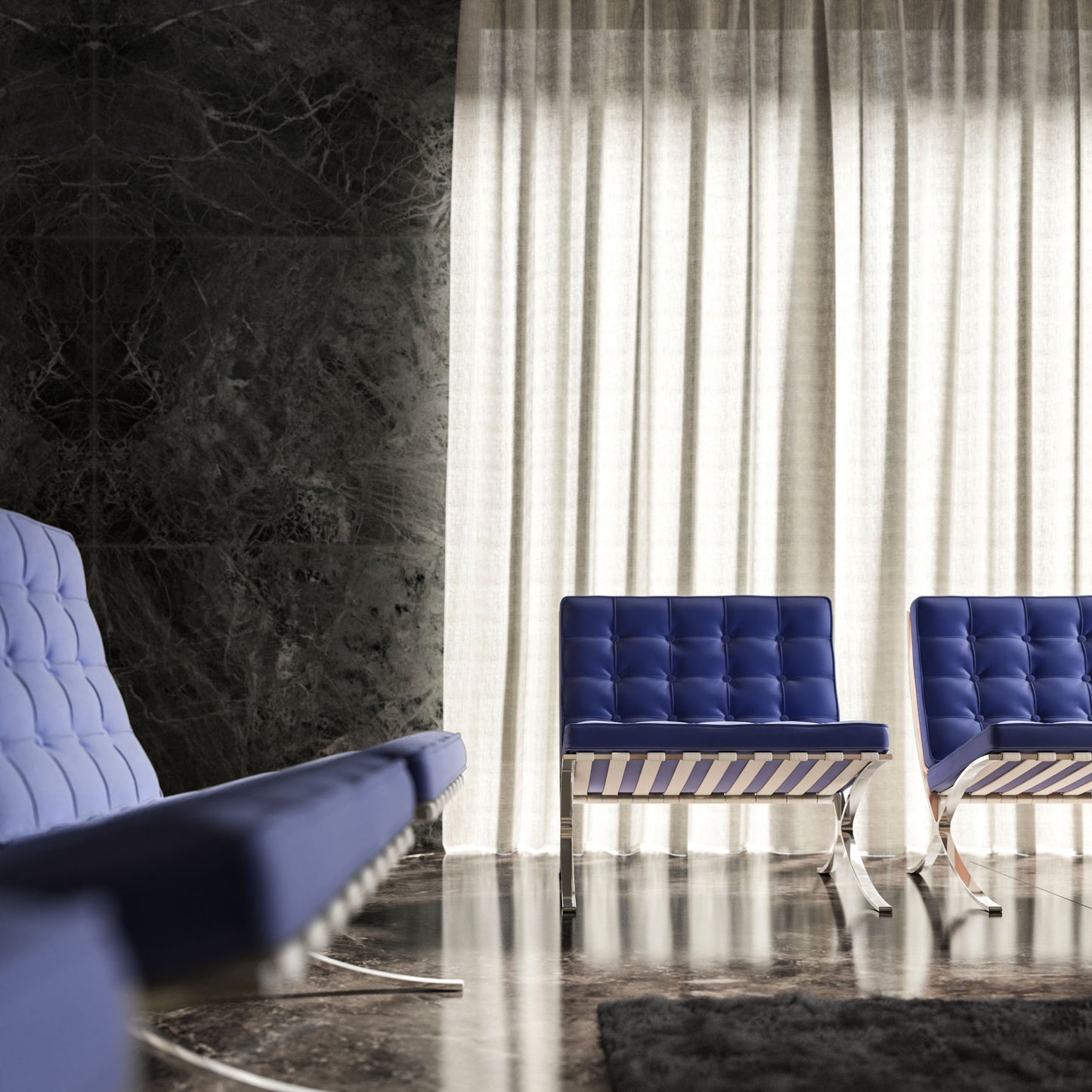 Warwick Plush Velvet IV Cobalt