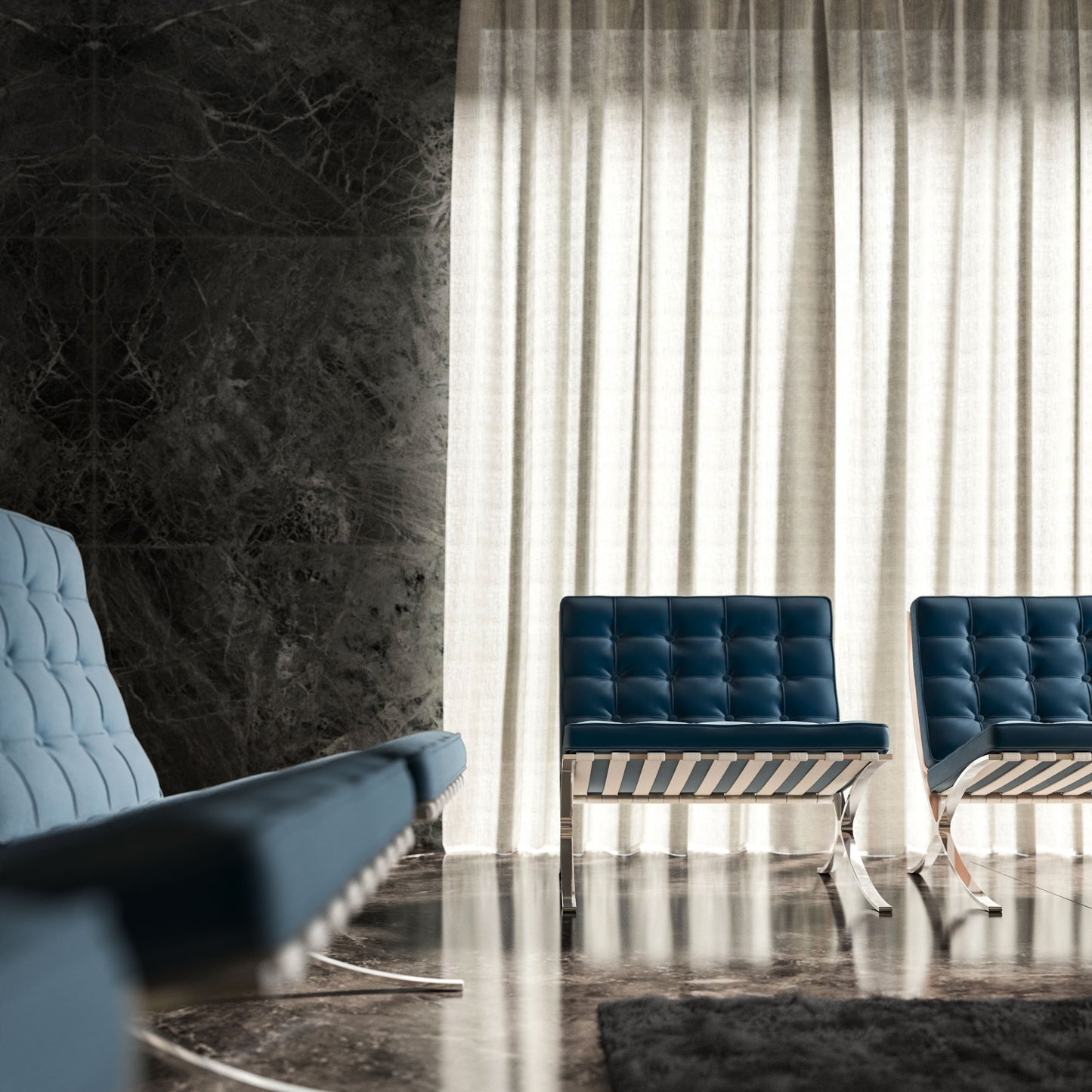 Warwick Plush Velvet IV Indigo