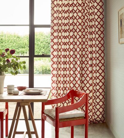 Scion Swithland Embroidery Ladybird Red