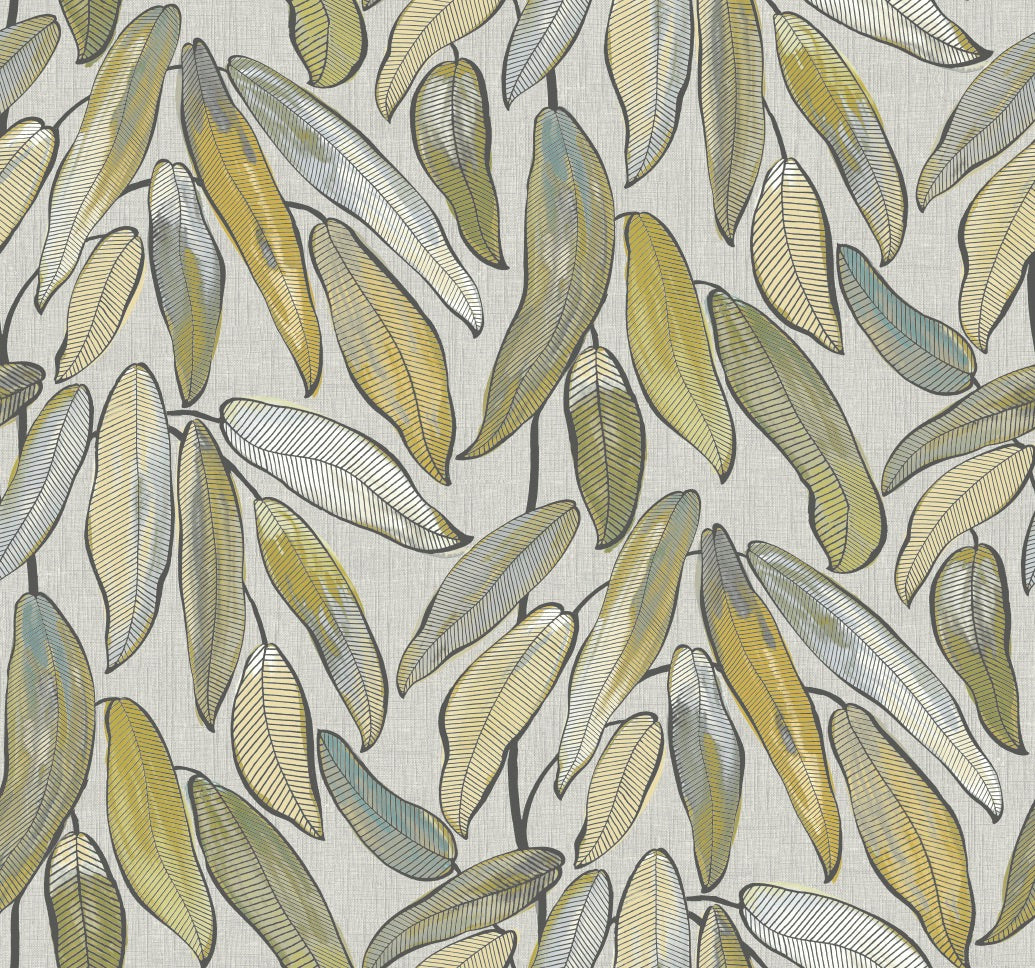 Edinburgh Weavers Tropical Leaf Natural