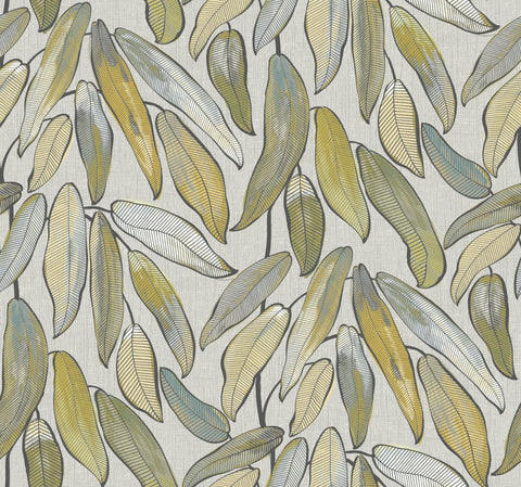 Edinburgh Weavers Tropical Leaf Natural