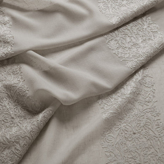 William Morris Blackthorn Stripe Sheer Linen