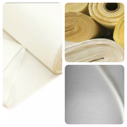 Curtain Lining White Sateen Cotton Premium Quality