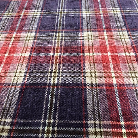 Melrose Check Fabric Rouge