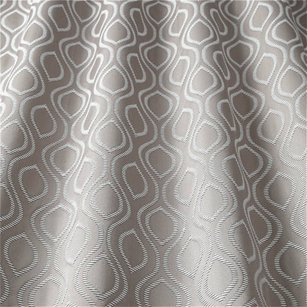 iLiv Ellipse Curtain Fabric Woven Jacquard Hessian