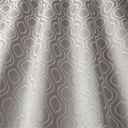 iLiv Ellipse Curtain Fabric Woven Jacquard Hessian