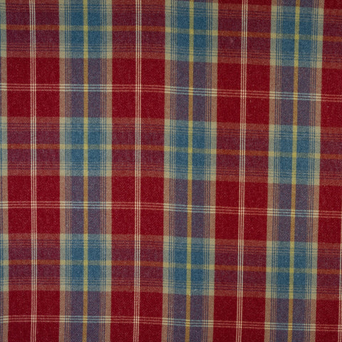 Balmoral Curtain Fabric Ruby