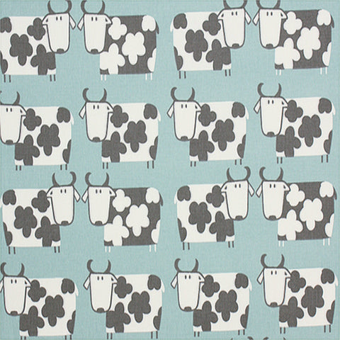 iLiv Moo Moo Curtain Fabric Aqua