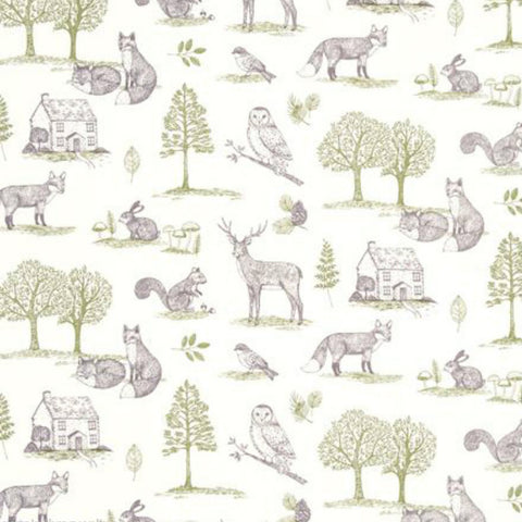 Clarke & Clarke Studio G New Forest Curtain Fabric Natural