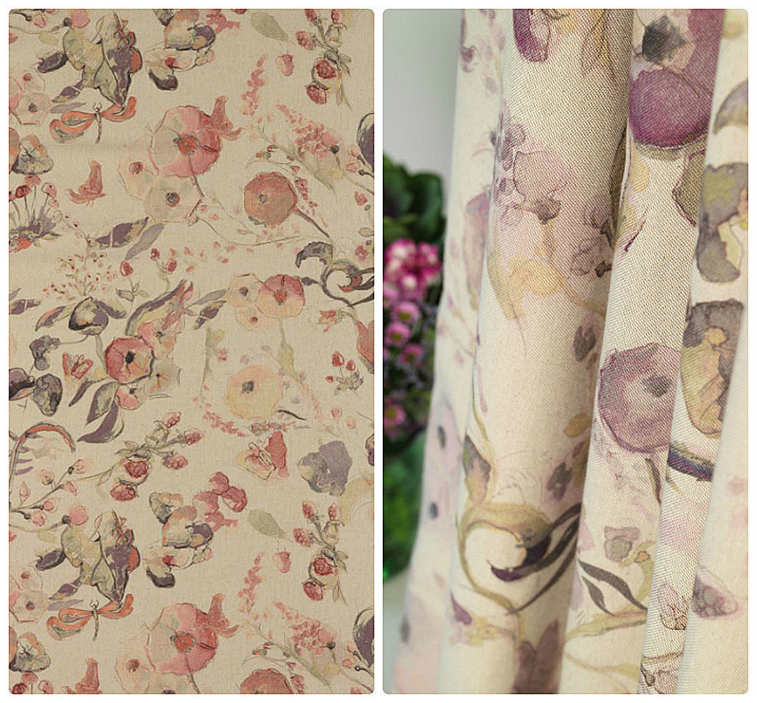 Fibre Naturelle Melody Chiffon Curtain Fabric