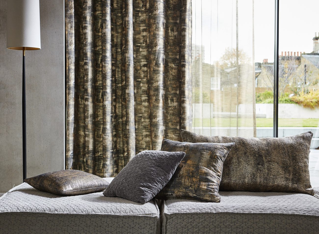 Clarke & Clarke Maddox Charcoal